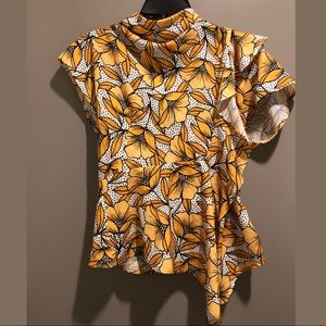 Topshop Floral Blouse